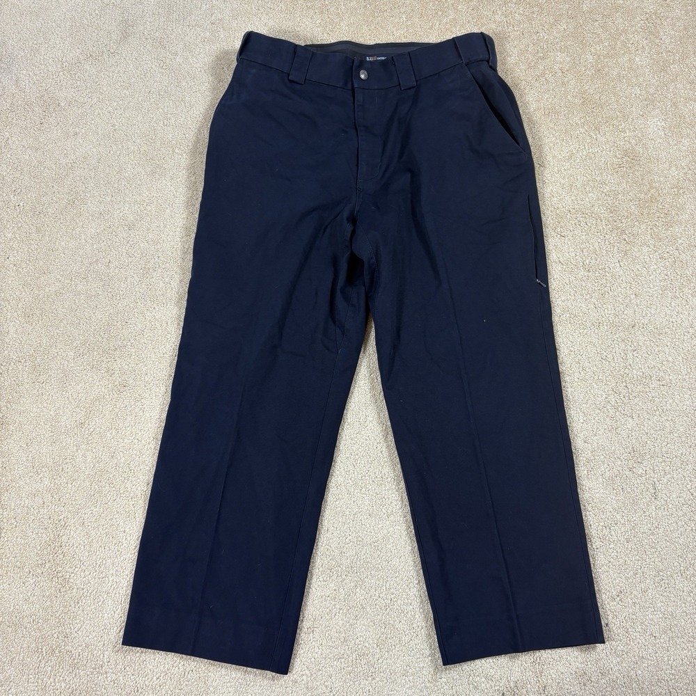 5.11 Tactical Pants Mens 36x27 Dark Navy Zip Pockets Fire/EMT TAC-105C